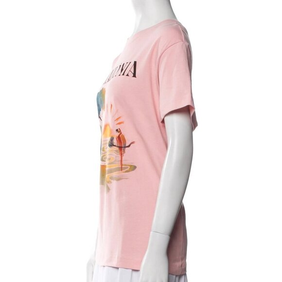 New Farm Rio Amazonia Graphic 100% Cotton Light Pink Fit T-Shirt NWT Medium - Picture 3 of 7